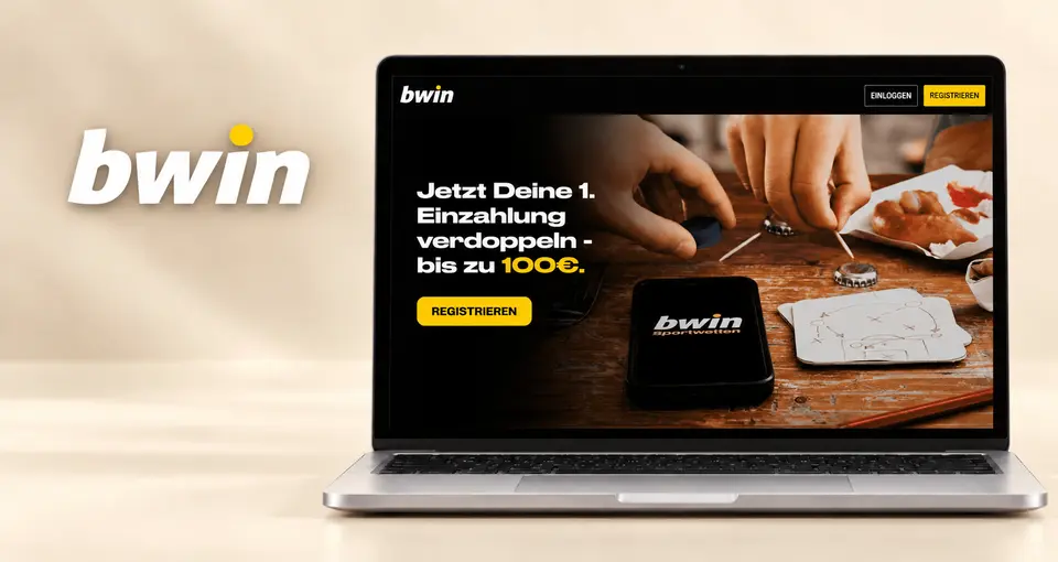 Aktionsbanner auf bwin.de zur ersten Einzahlung